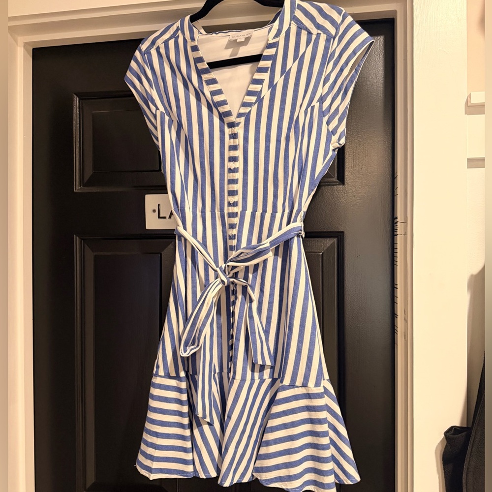 Sugar lips Blue and White Striped Dress